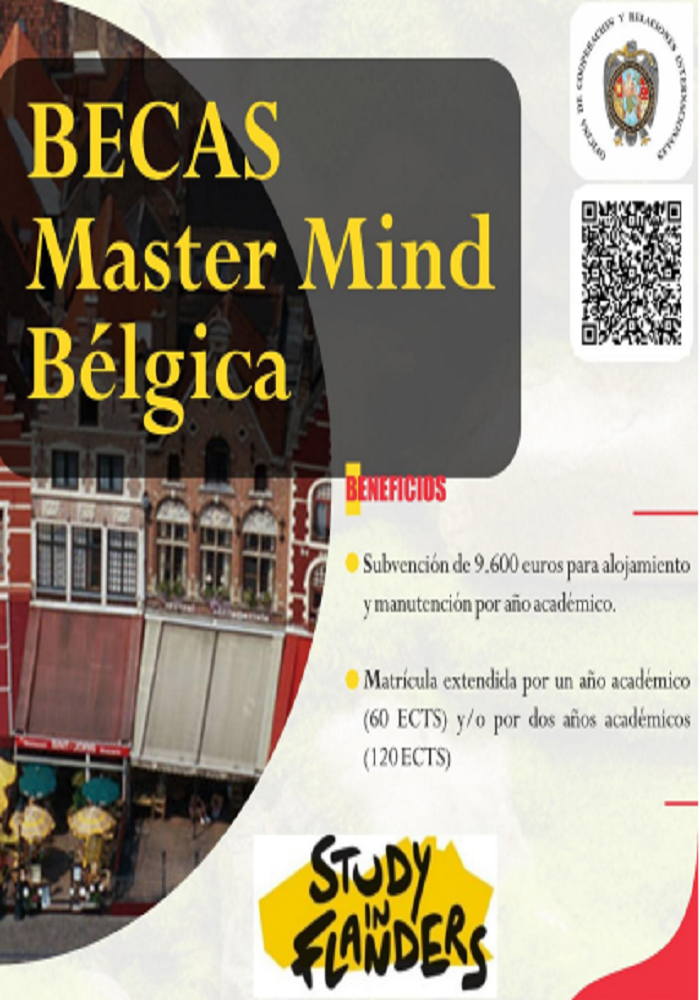 Convocatoria a las Becas Master Mind – Bélgica
