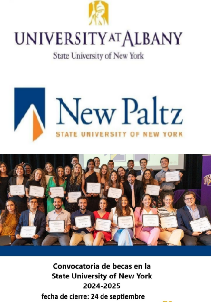 Convocatoria de becas en la State University of New York 2024-2025