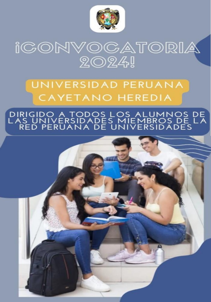 Convocatoria 2024-1 de la Universidad Cayetano Peruana CayetanoHeredia.